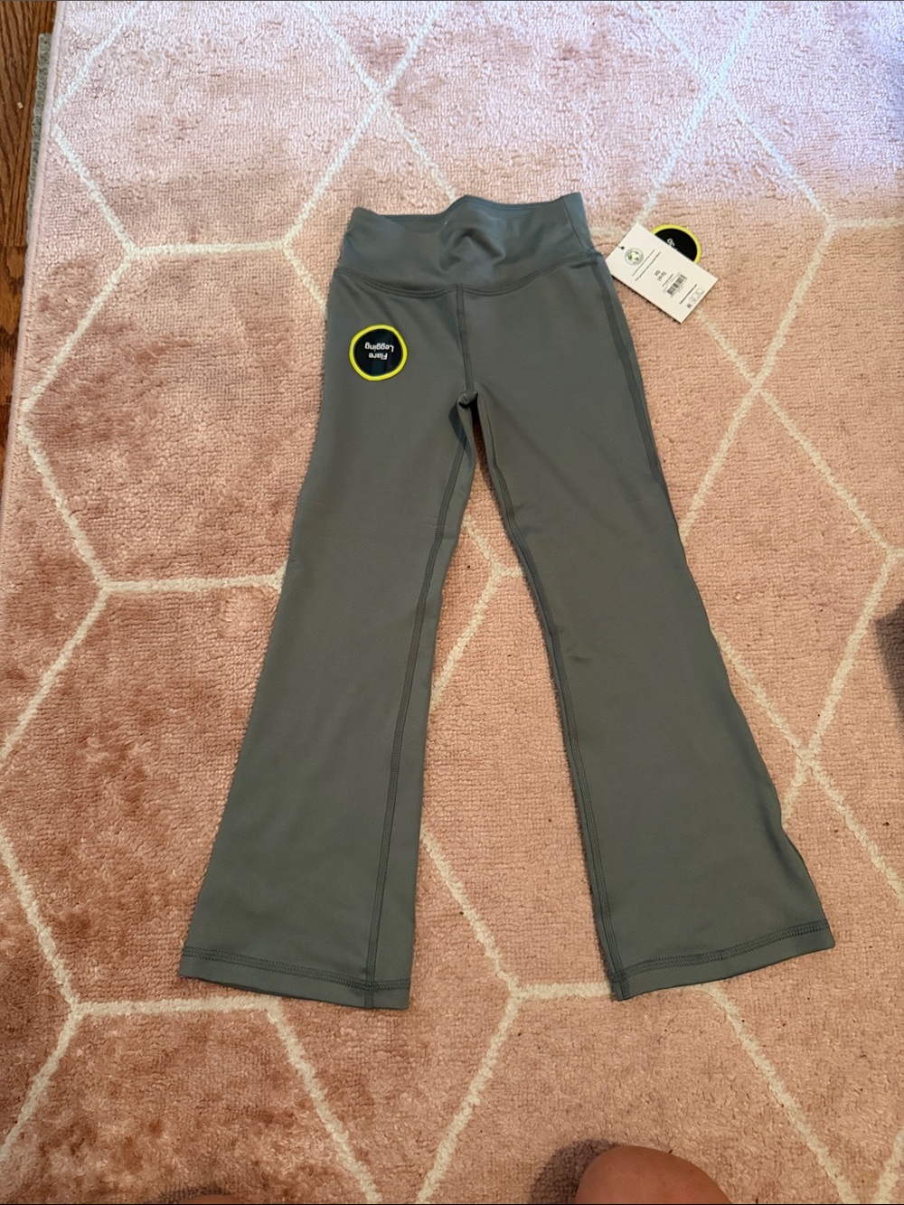 Athletic Works Girls Gray Flare Leggings